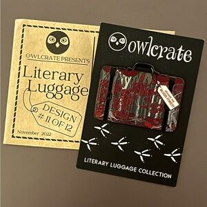 Owlcrate Literary Luggage Pin